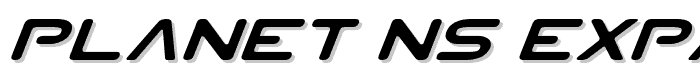 Planet NS Expanded Italic font